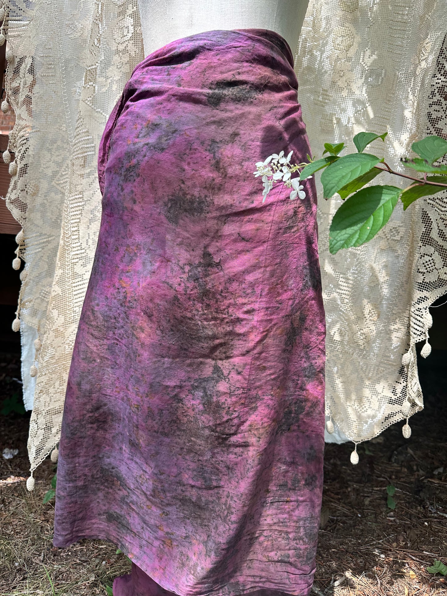 Xl organic cotton shawl / sarong - protection 🥀⚔️🥀