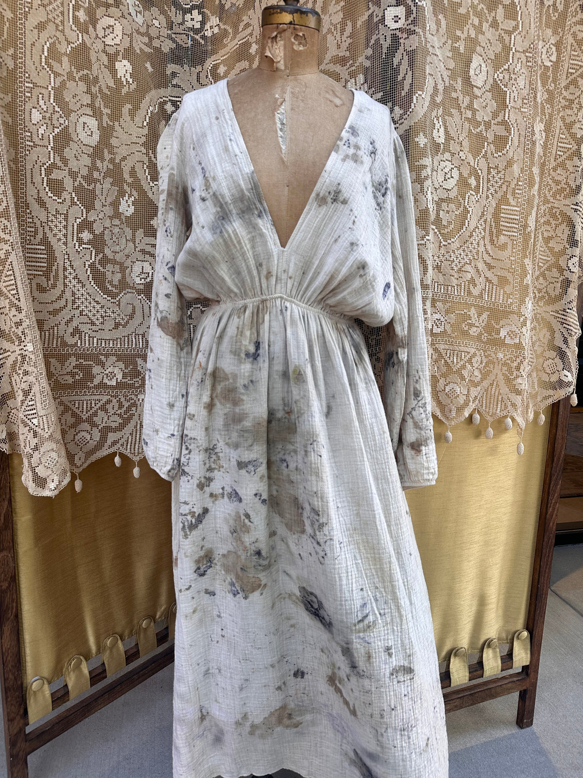 Long sleeve goddess dress - rose medicine