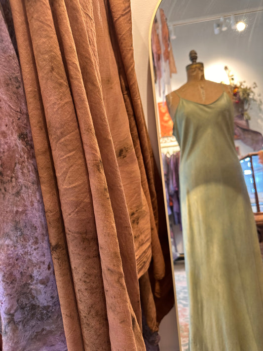 Silk slip dress - mermaid