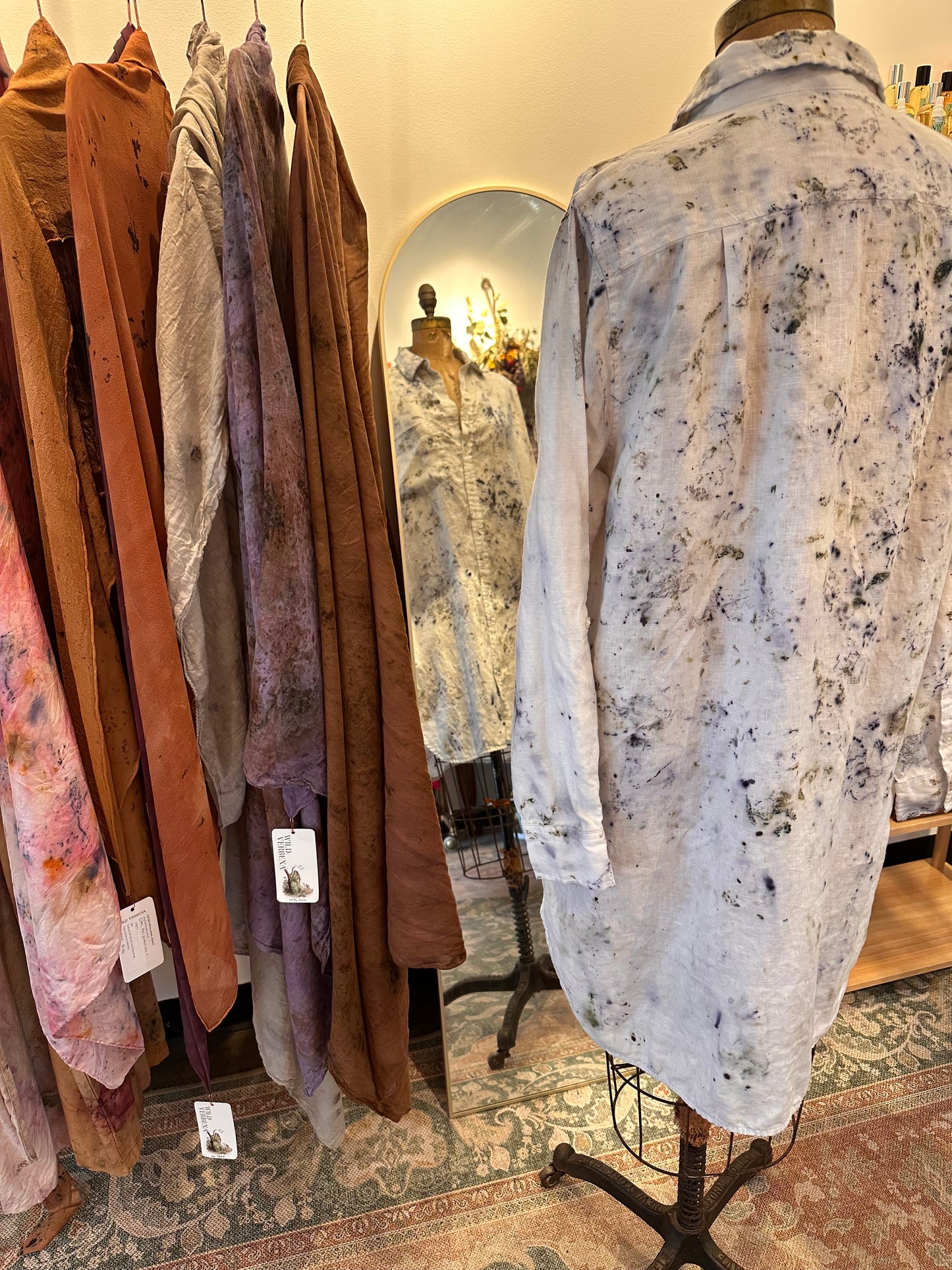 Linen shirt dress - bloom full