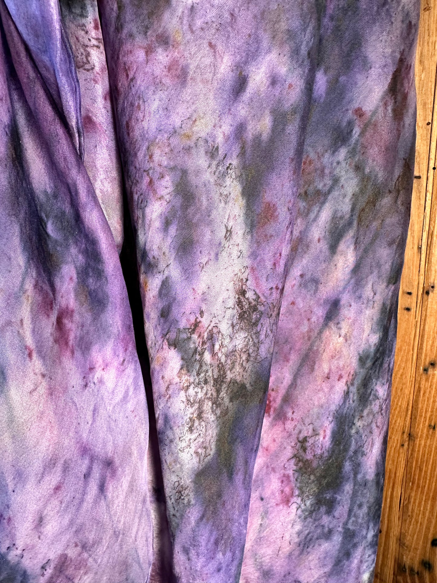 Silk shawl - purple rain