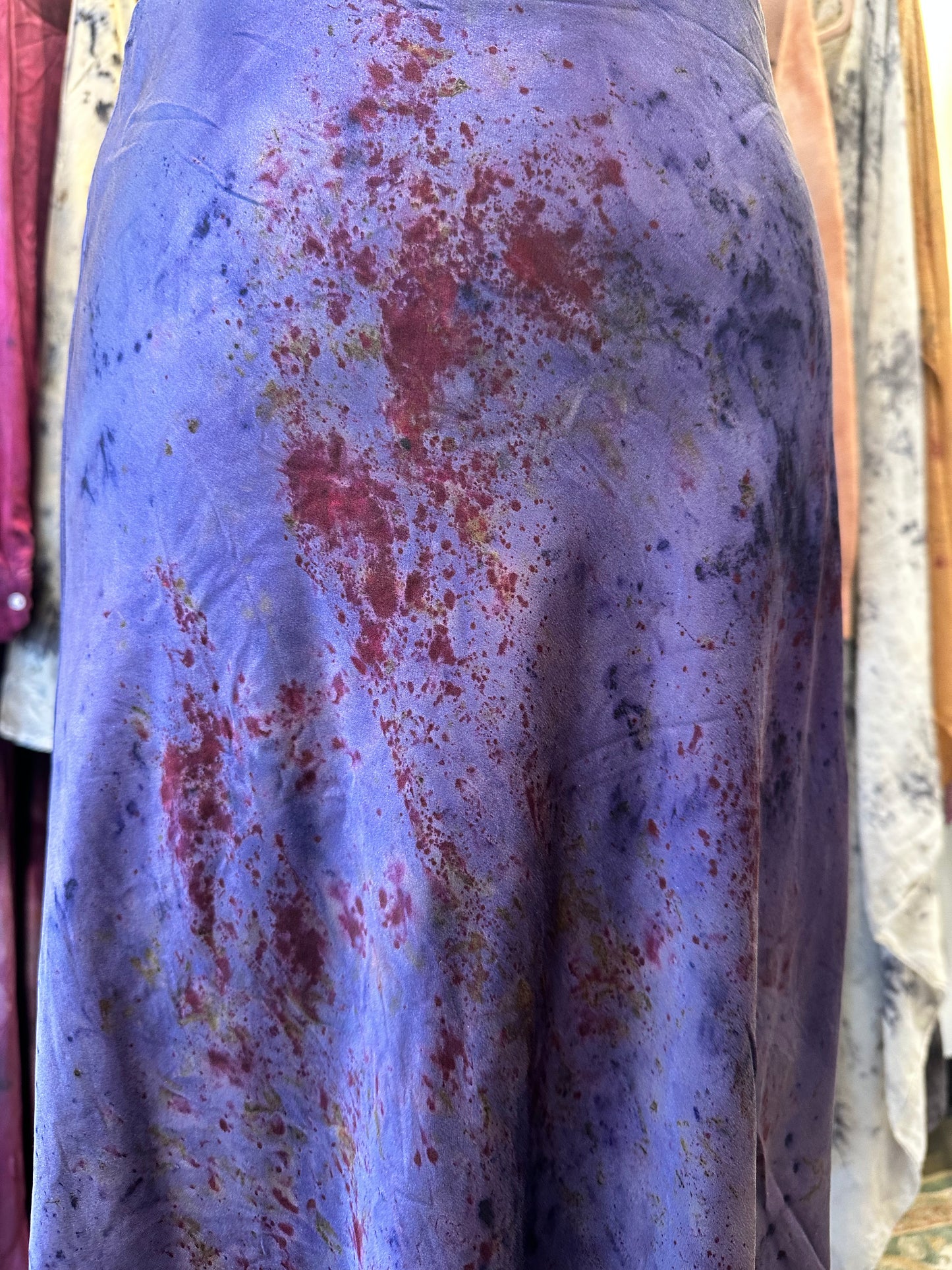 Silk skirt - cosmic flora