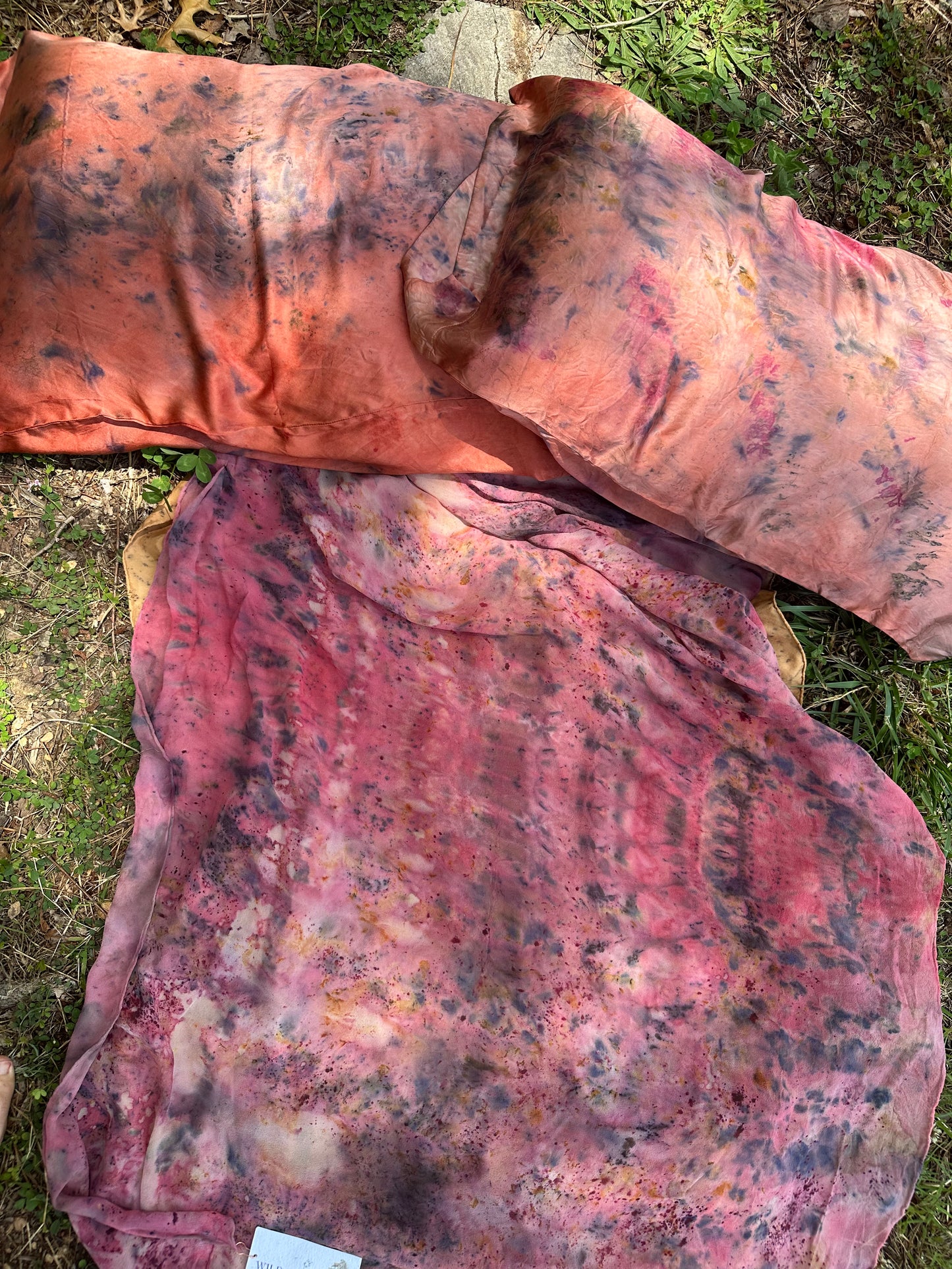 Silk pillowcase set - mugwort & moon