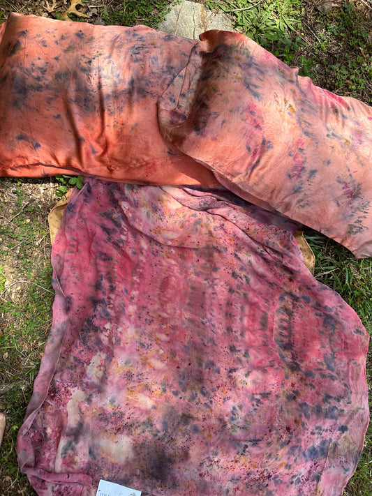 Silk pillowcase set - mugwort & moon