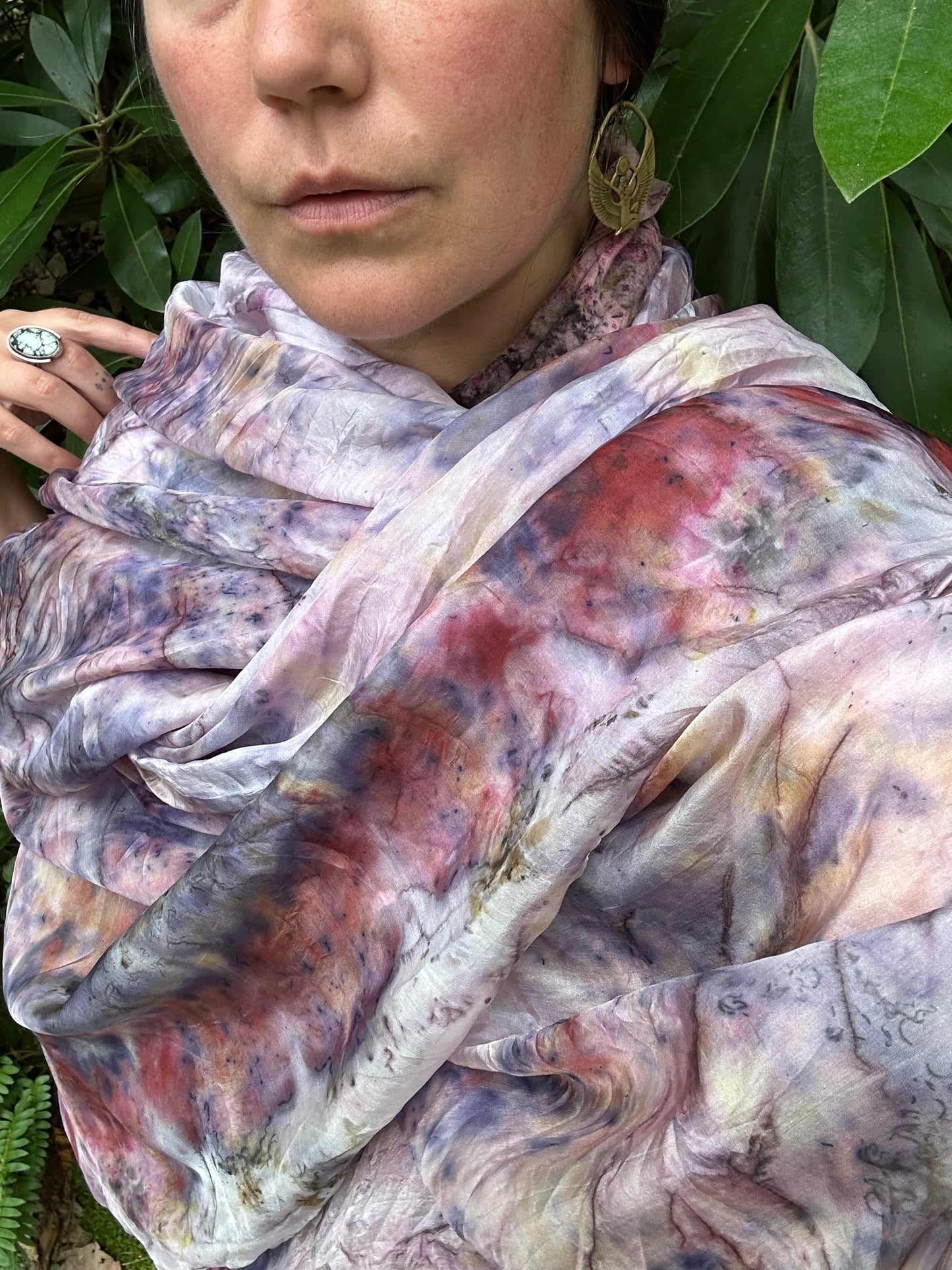 XL Silk Shawl - Grounding Chord