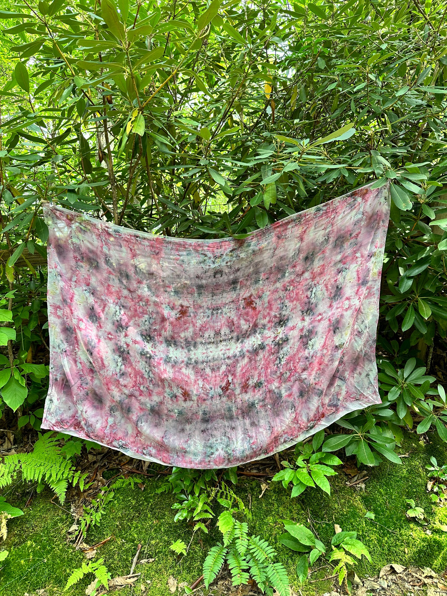 Silk chiffon sarong / shawl - Dragon Spirit