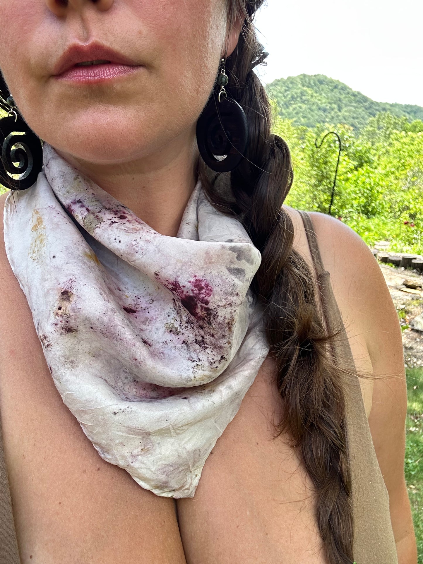 Silk bandana/ altar cloth- sap rising