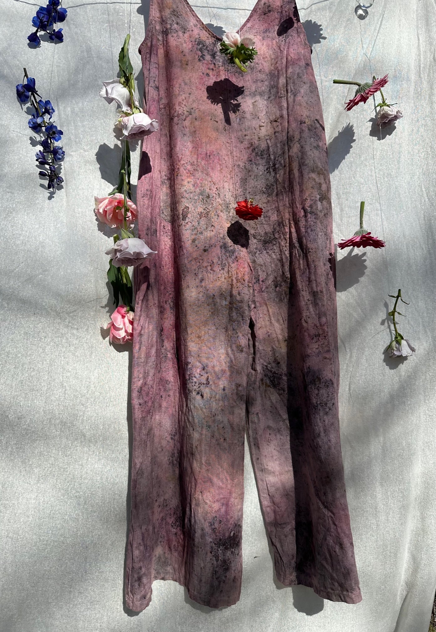 Linen Jumpsuit - Anemone Bloom