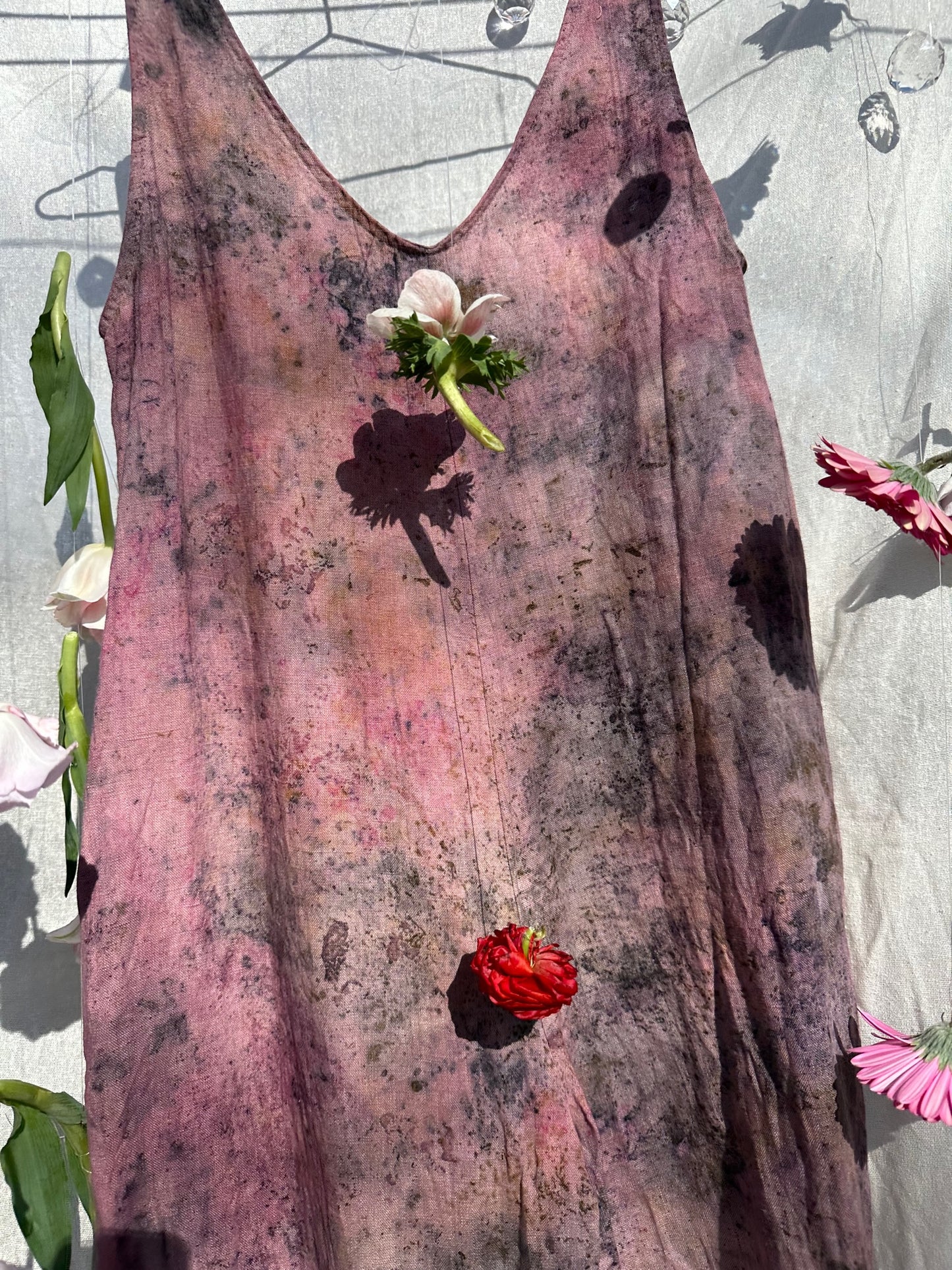 Linen Jumpsuit - Anemone Bloom