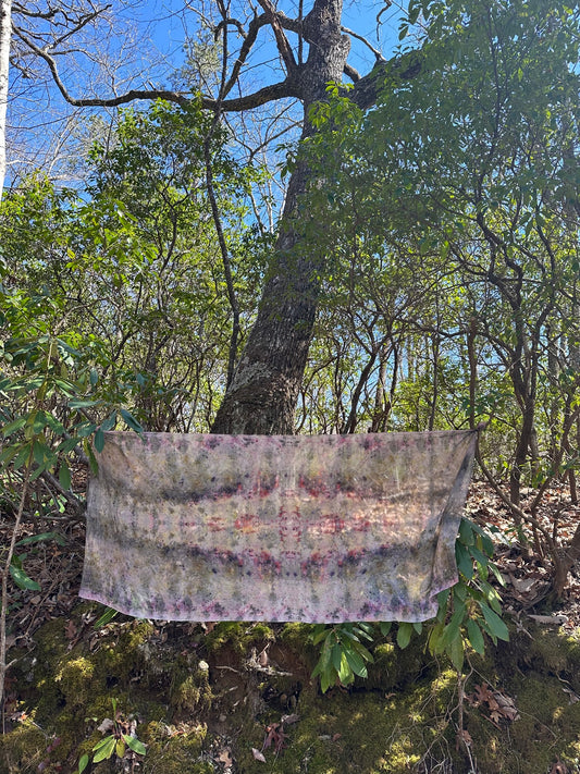 XL Silk Shawl / Blanket / Tapestry - Owl Vision