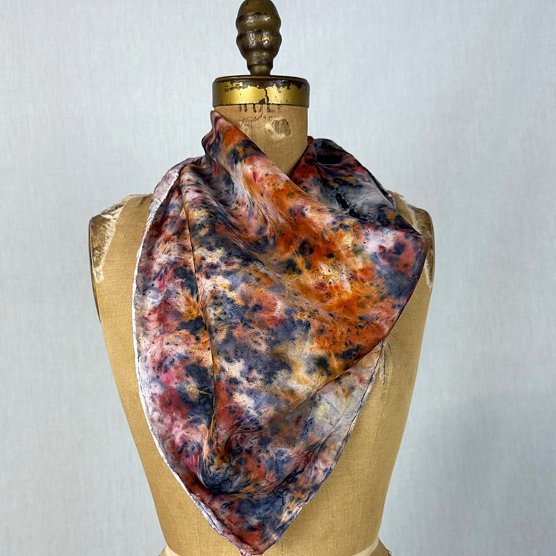 Large Silk Bandana / Altar Cloth - Bird By Bird