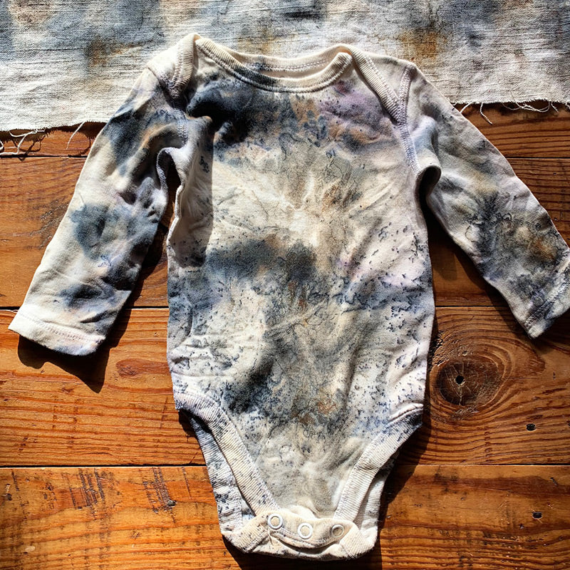 Plant dyed onesie 0-3 months