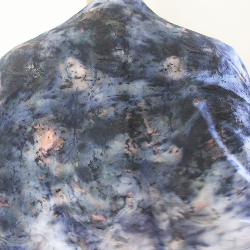 Plant Dyed Silk Scarf - Blue Phase