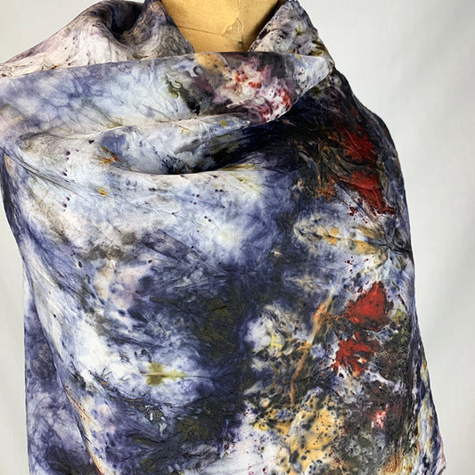 Silk Medicine Shawl - Blue Moon