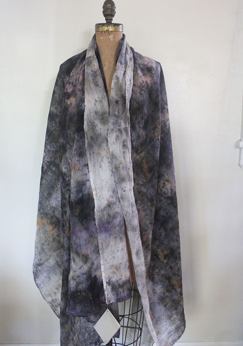 Plant Infused Organic Cotton Oversized Shawl - Nettle +  Rose