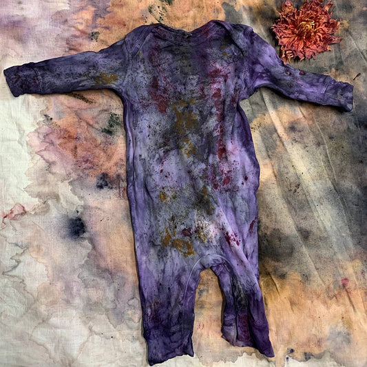 Plant Dyed Cotton Coveralls - 12M