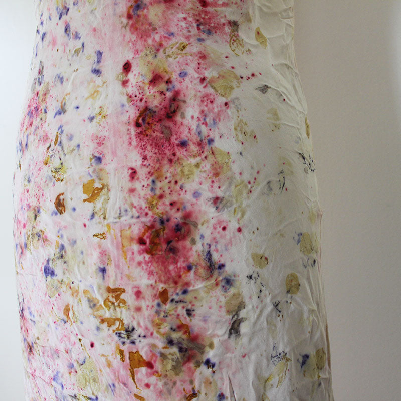Plant Dyed Silk Vintage Dress - Cochineal