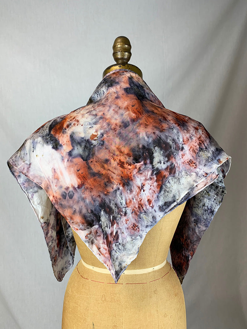 Botanically Dyed Silk Scarf - Duality