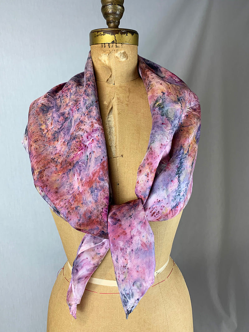 Botanically Dyed Silk Scarf - Faye Magic