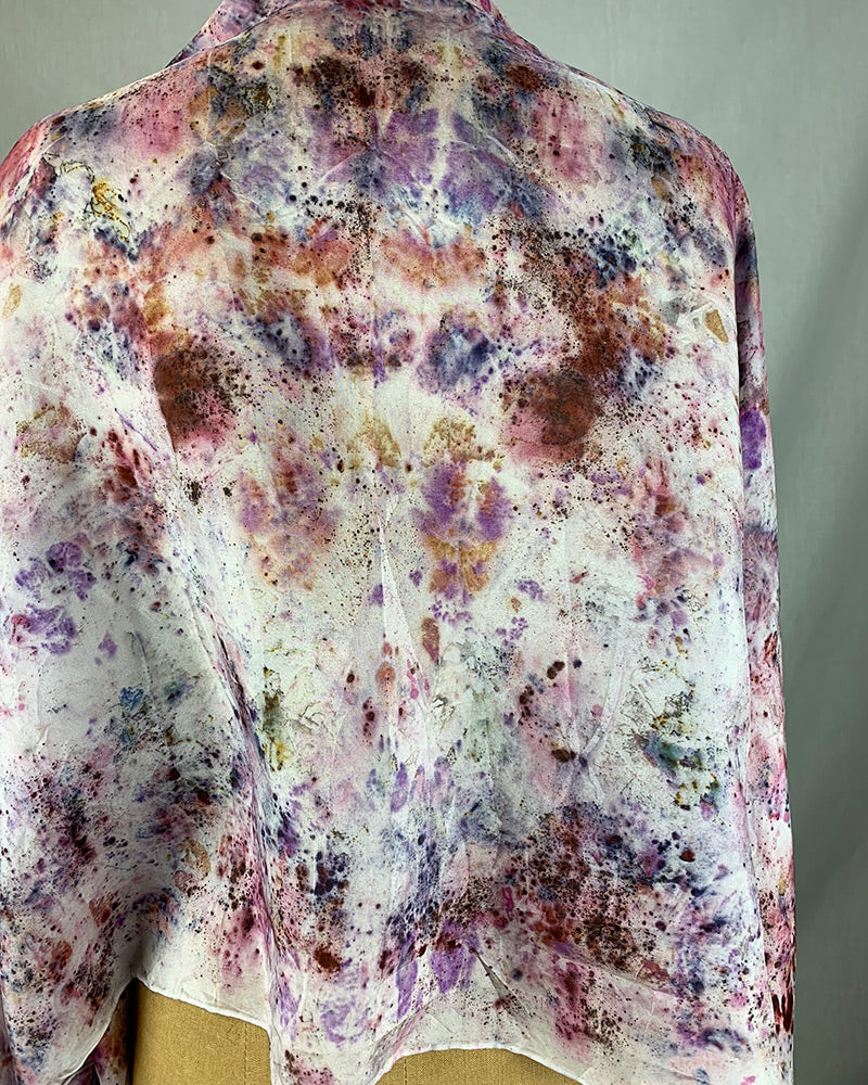 Plant Dyed Silk Shawl - Butterfly