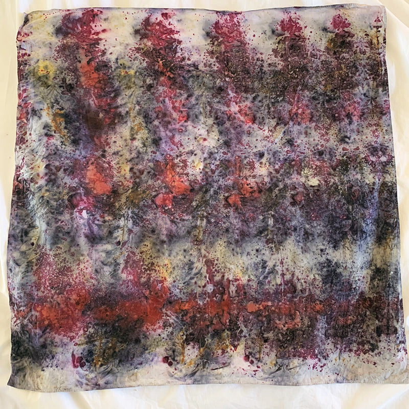 Plant Dyed Cotton Bandana / Altar Cloth - Hollow Reed