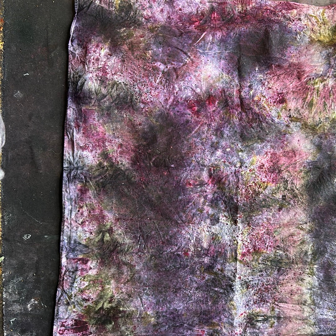 Cotton bandana / altar cloth- crown spiral