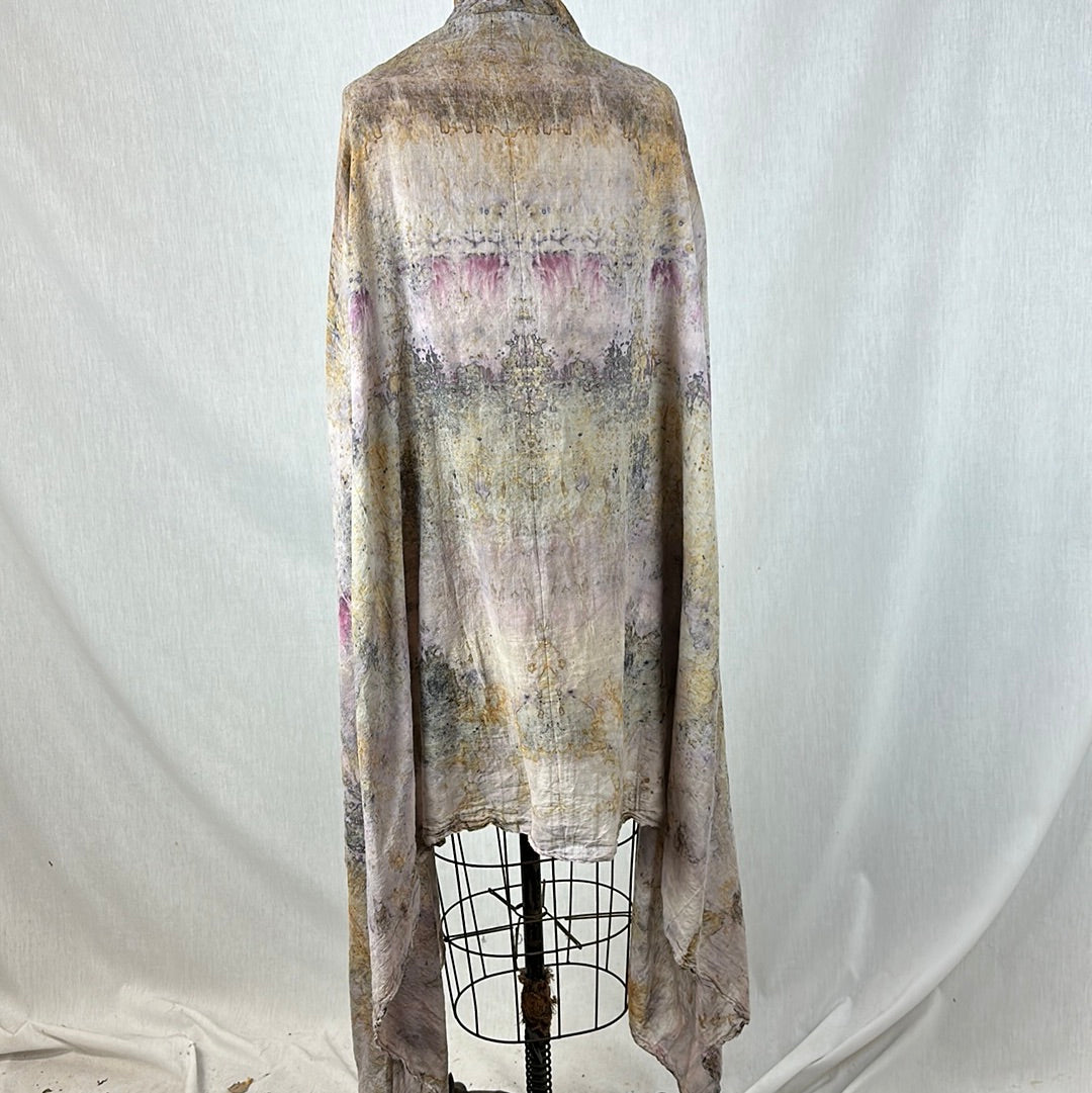 Organic cotton medicine shawl - council of the moon