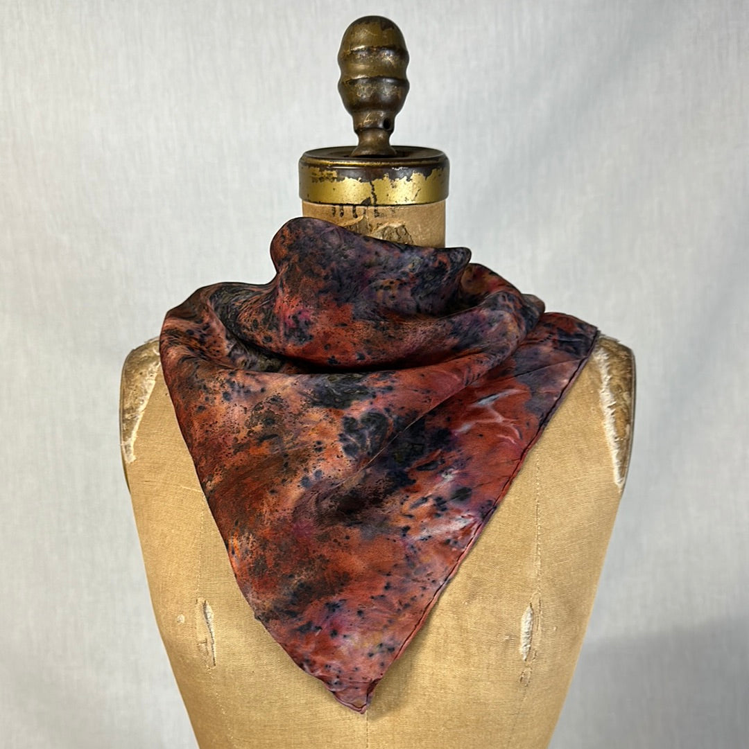 Silk Bandana / altar cloth- Fire Spirit