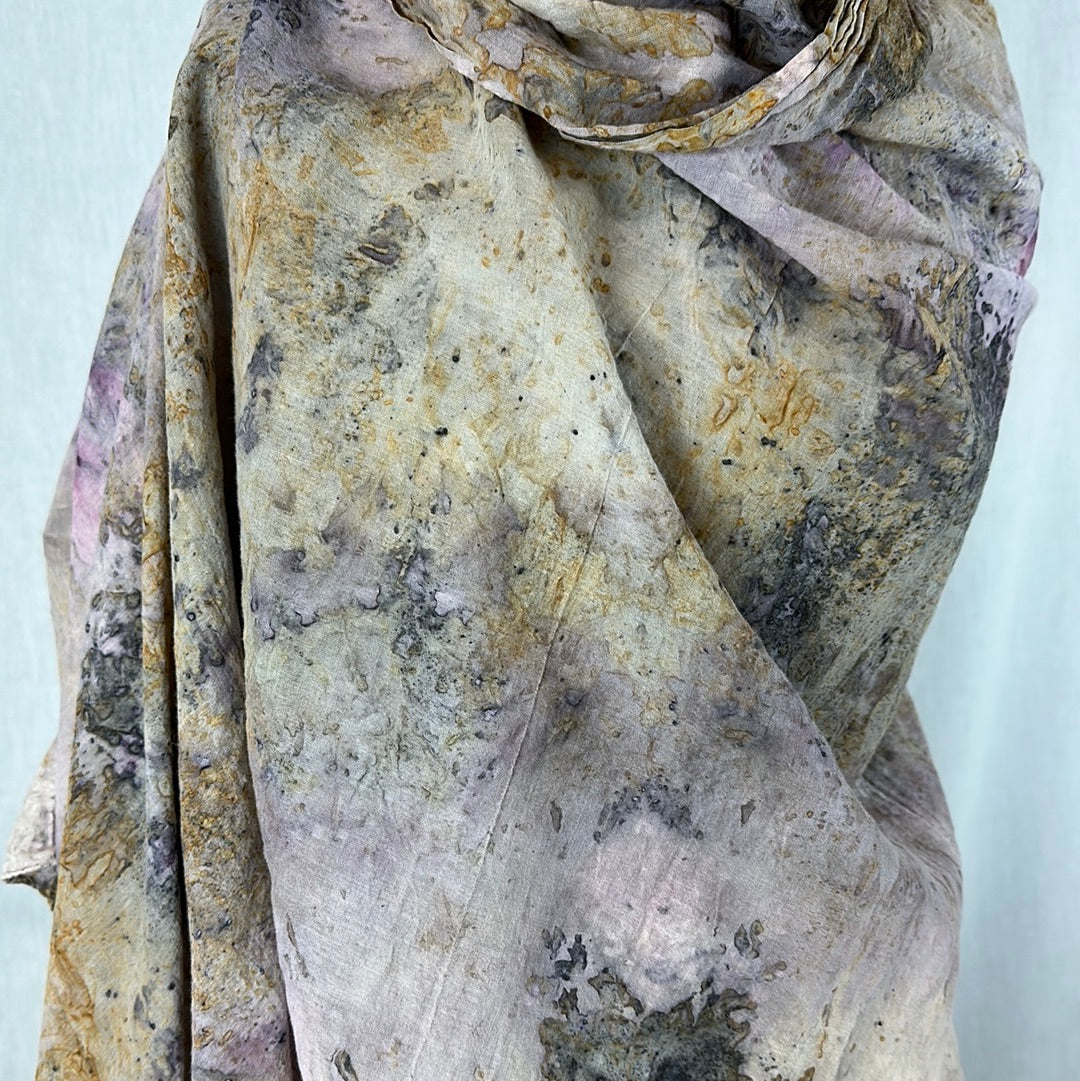 Organic cotton medicine shawl - council of the moon