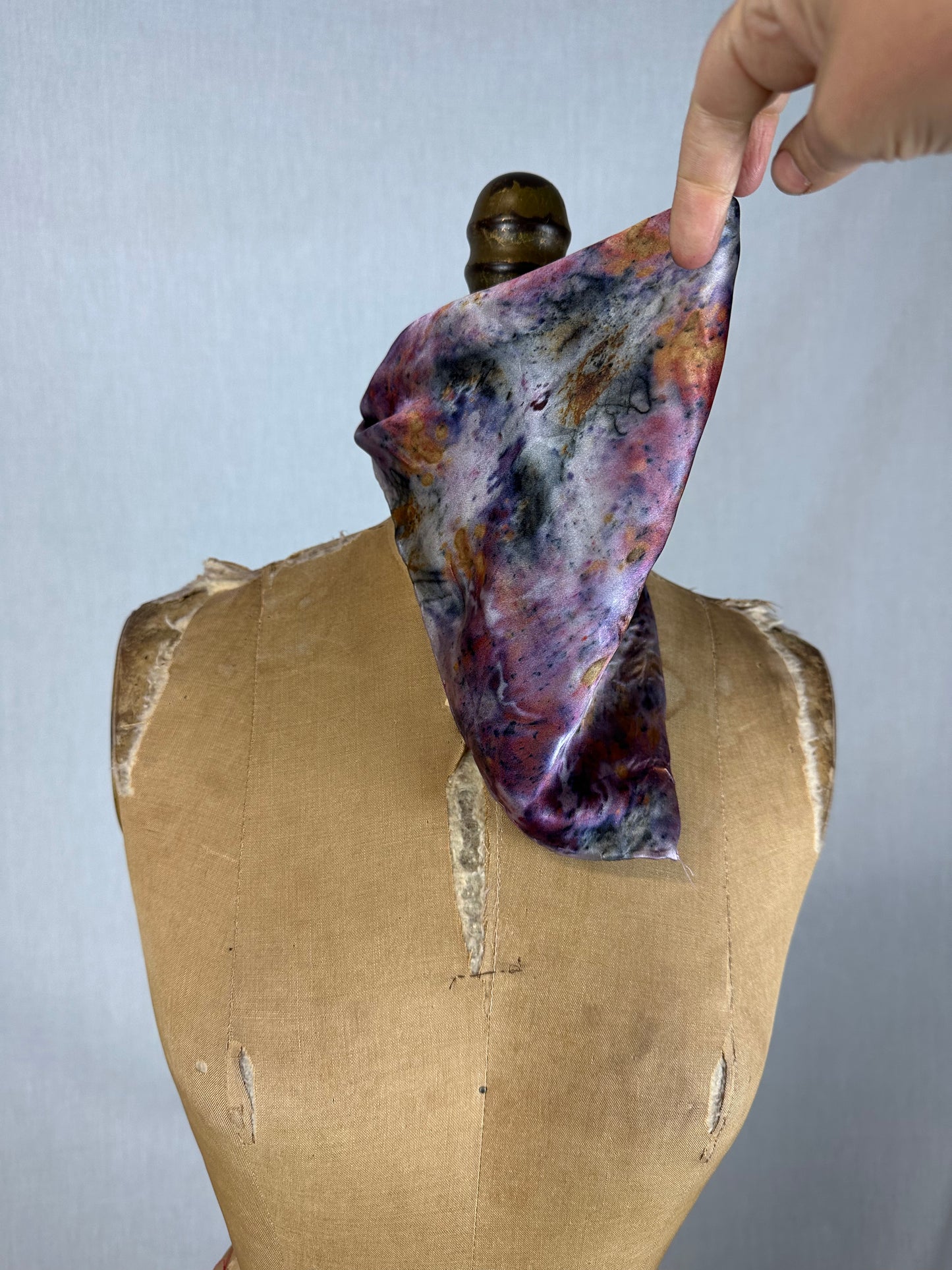 Silk bandana / altar cloth- mirror of Gaia