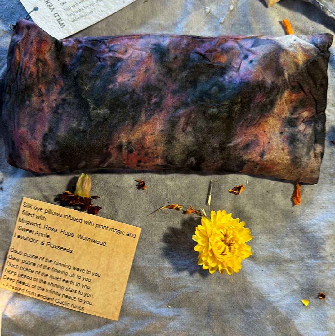 Silk eye pillow - earth magic