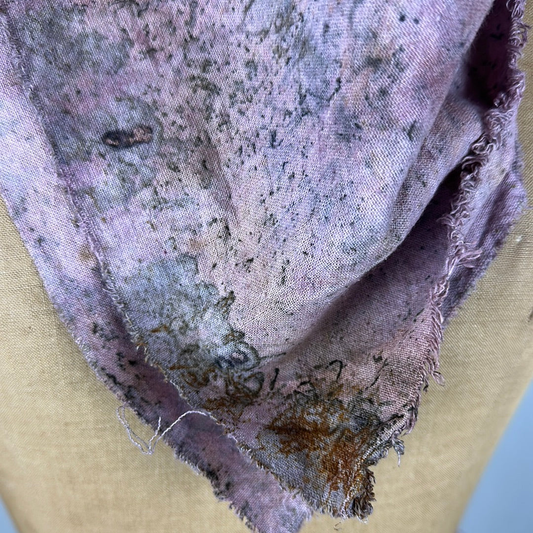 Raw silk bandana / altar cloth - atlas