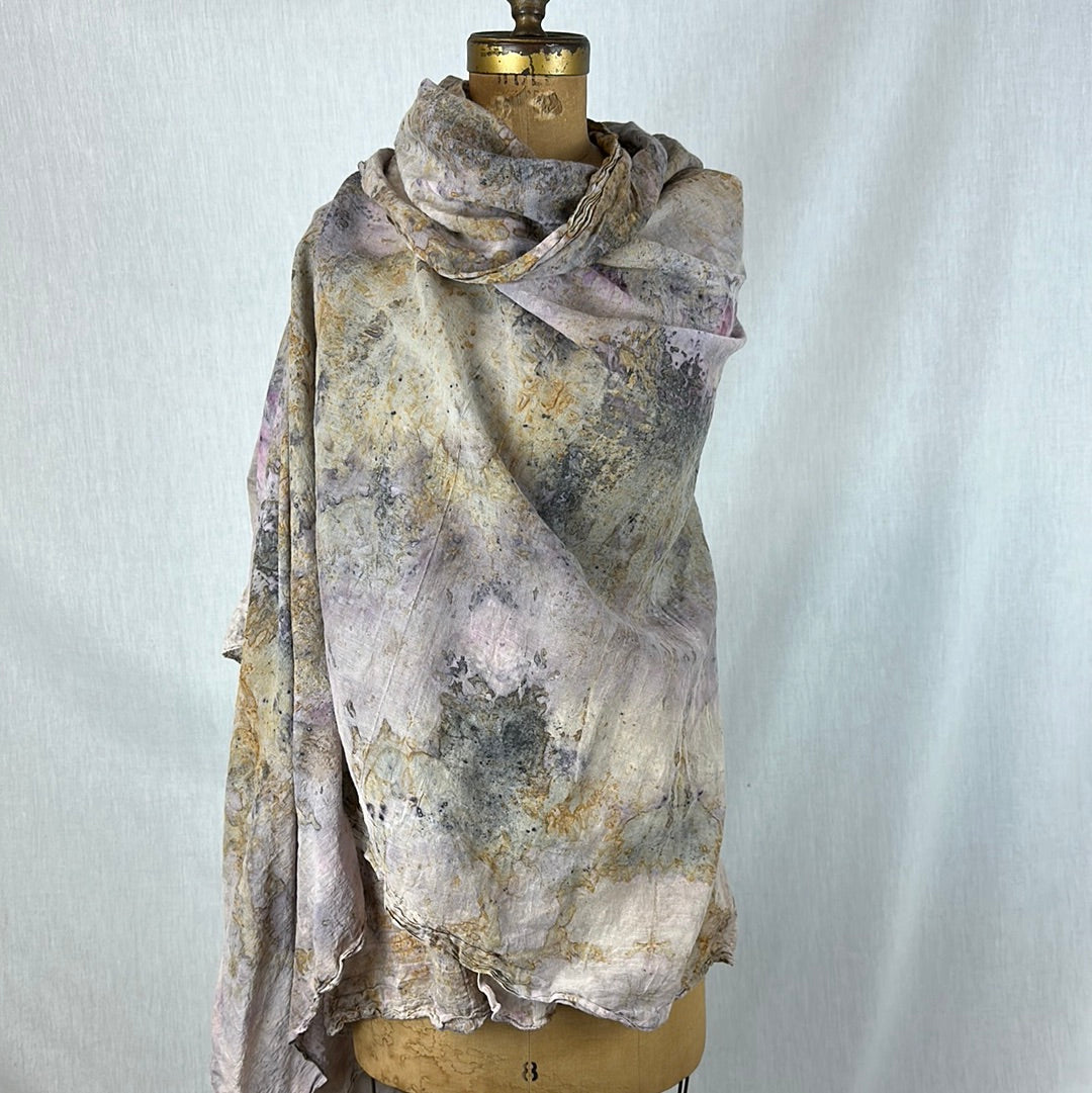 Organic cotton medicine shawl - council of the moon