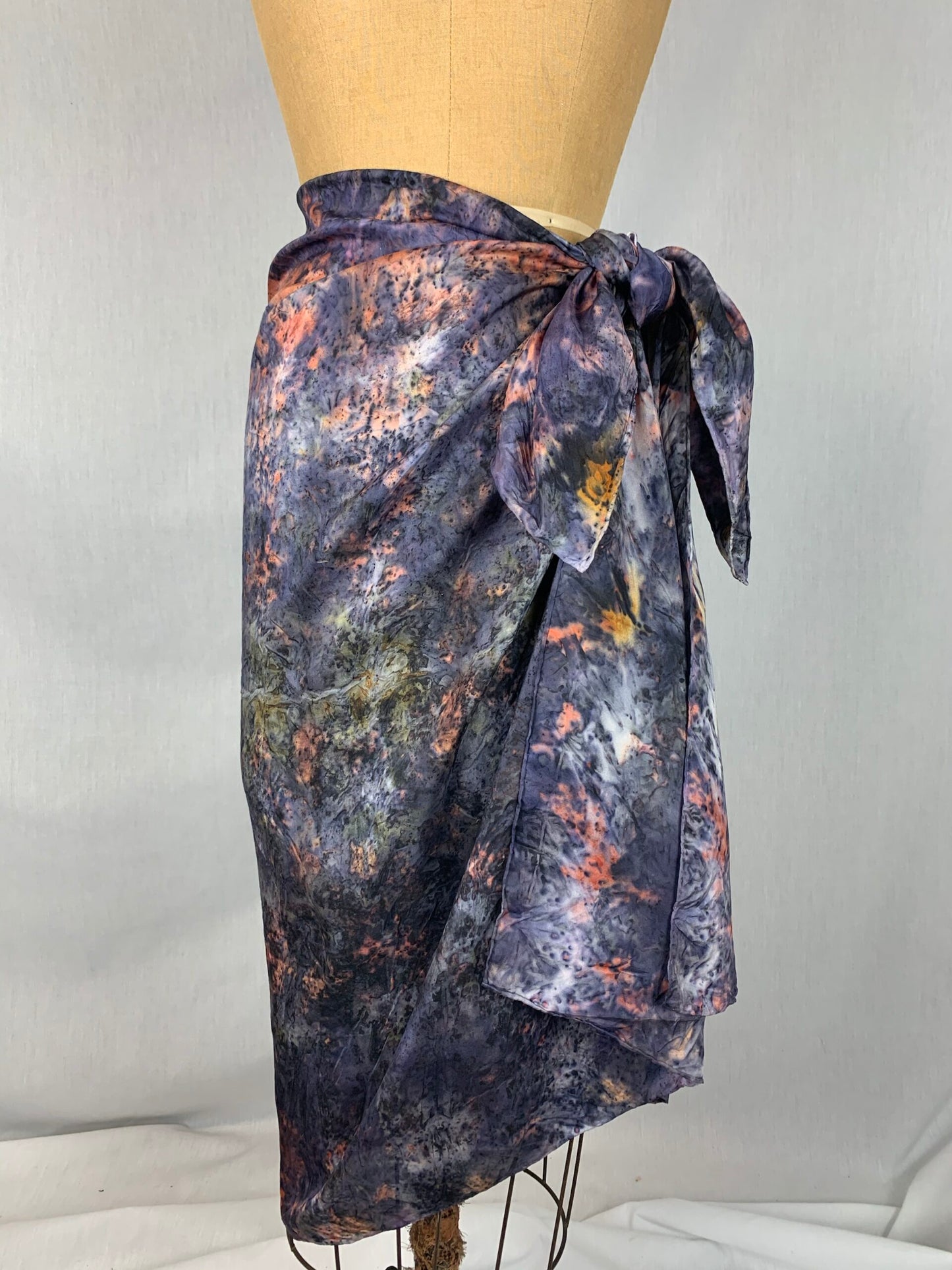 Silk medicine sarong/shawl/blanket- Wind Spirits