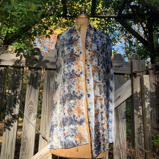 Plant Dyed Silk Scarf - Komorebi