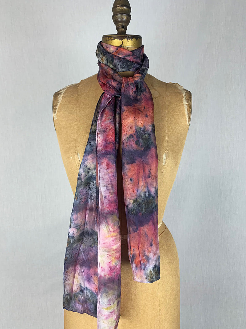 plant Infused Silk Scarf - Light Tracker