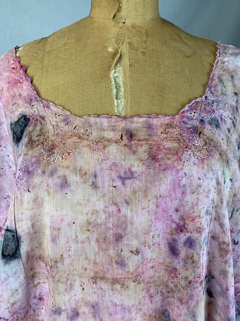 Botanically Dyed Up-Cycled Antique Cotton - Magicking (XL)