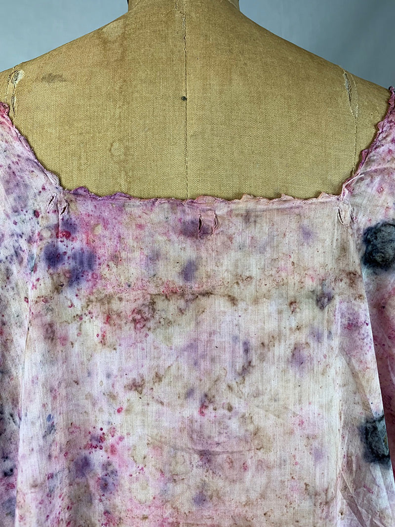 Botanically Dyed Up-Cycled Antique Cotton - Magicking (XL)