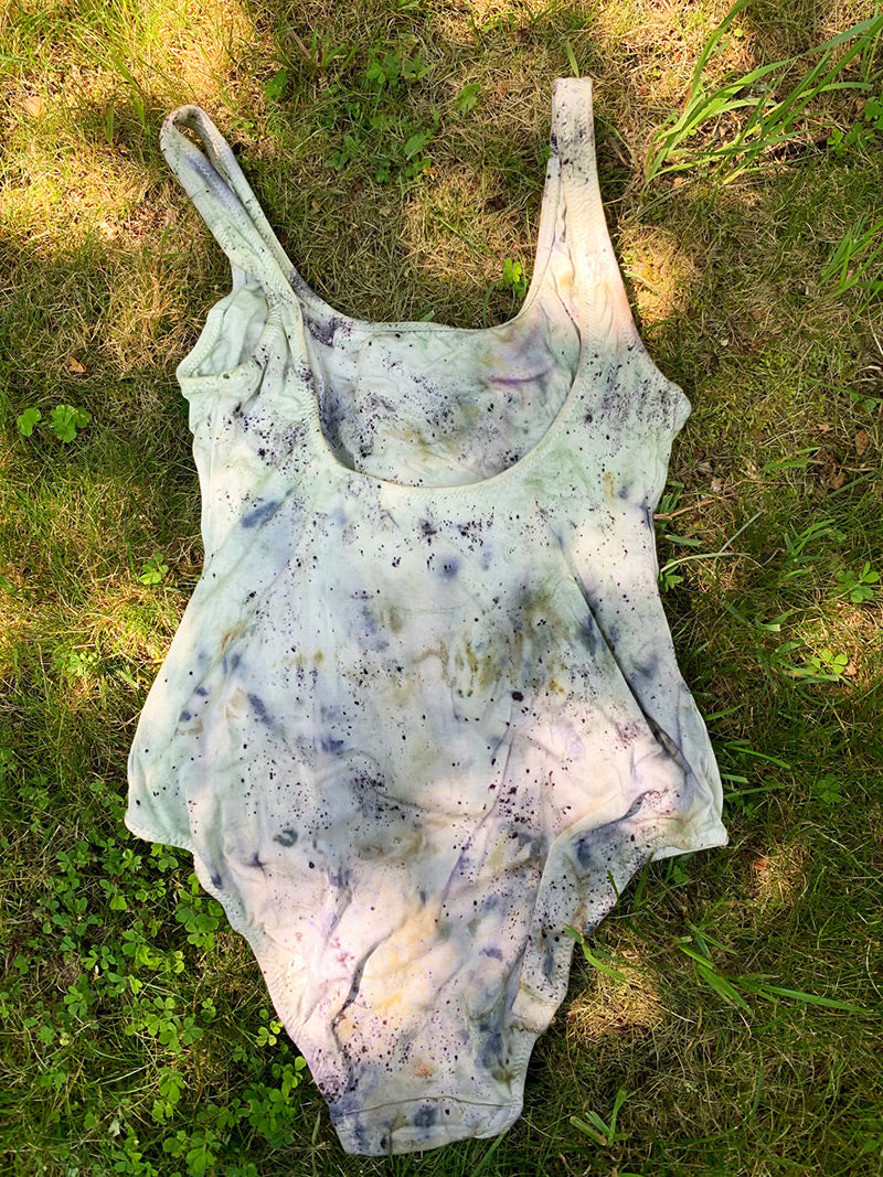 Botanically Dyed Body Suit - Mermaid (Size M)