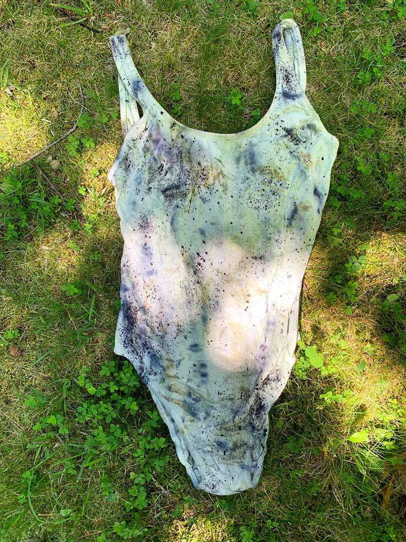 Botanically Dyed Body Suit - Mermaid (Size M)