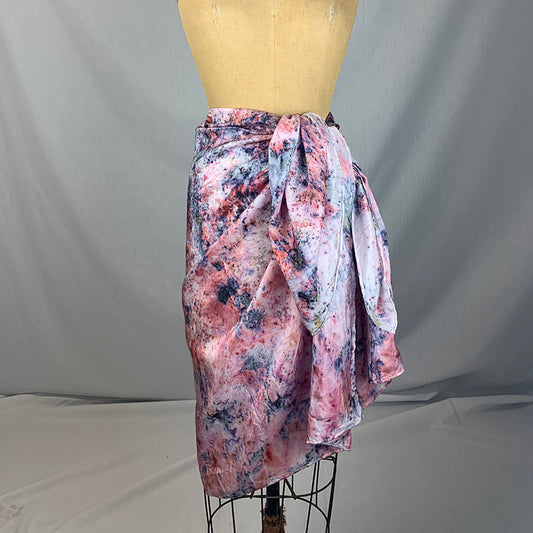 Plant Dyed Silk Sarong/Shawl- Lotus