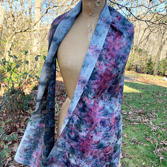 Silk Shawl - Pokeberry