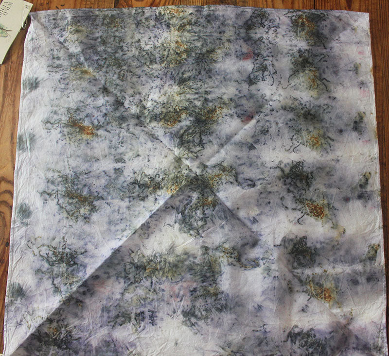 Plant Infused Cotton Bandana/Altar Cloth - Purple Haze