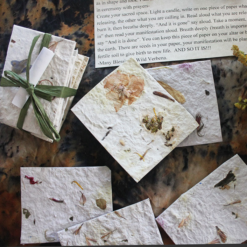 Fire Ceremony / Ritual Paper Set – Wild Verbena