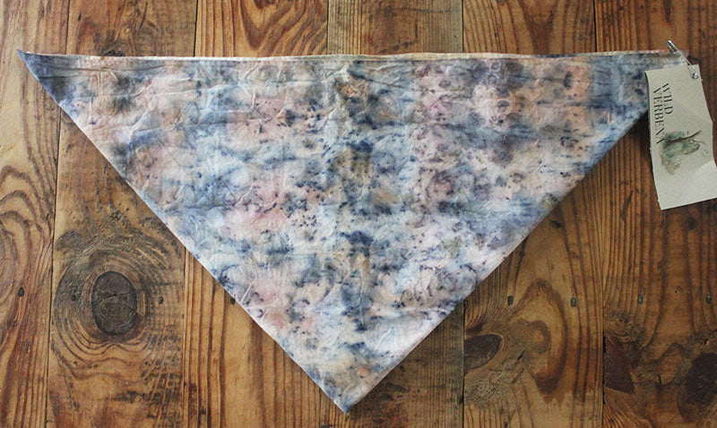 Plant Infused Cotton Bandana/Altar Cloth - Rose + Marigold