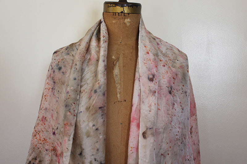 Plant Dyed Silk Shawl + Sarong