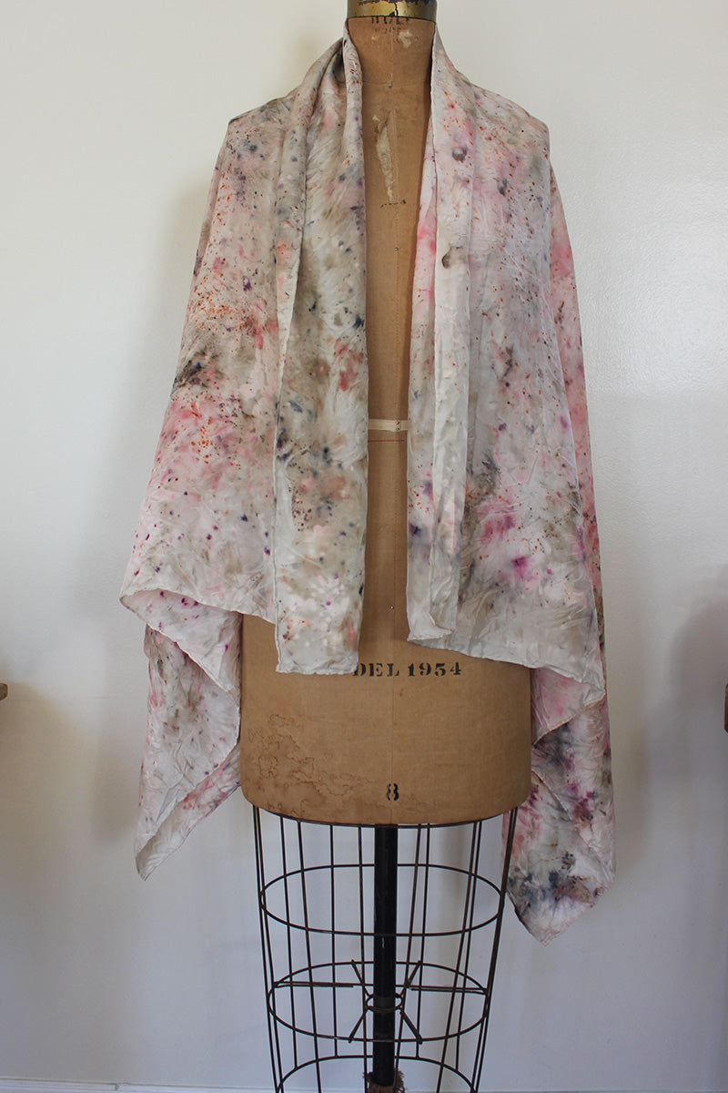 Plant Dyed Silk Shawl + Sarong