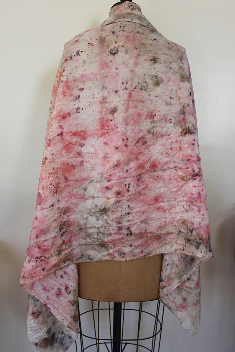 Plant Dyed Silk Shawl + Sarong