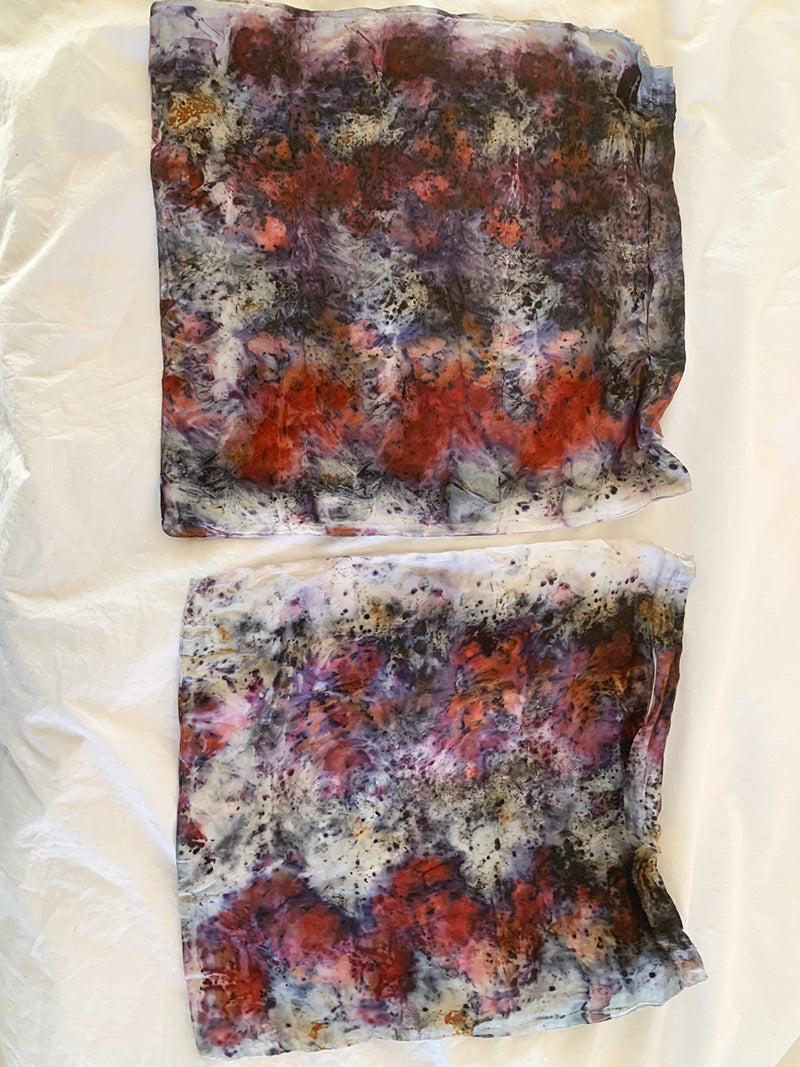 Plant Dyed Silk Throw Pillow Set - Abundant Frequency