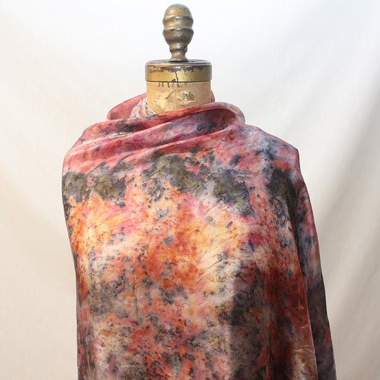 Plant Infused Silk Shawl - Spirit Team